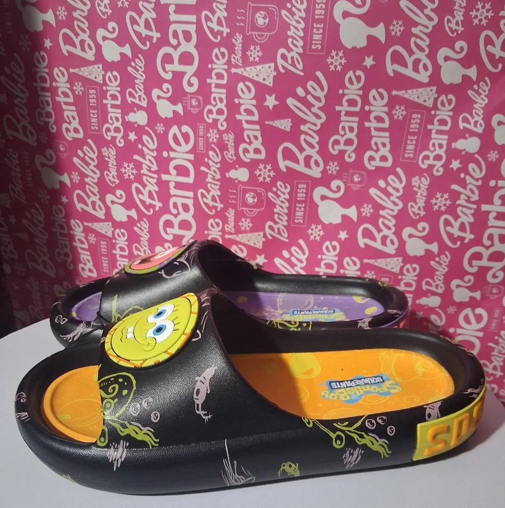 🔥NW SpongeBob SquarePants Slide Sandals  UNISEX Fun Patrick Star Men's 7 - Picture 7 of 10
